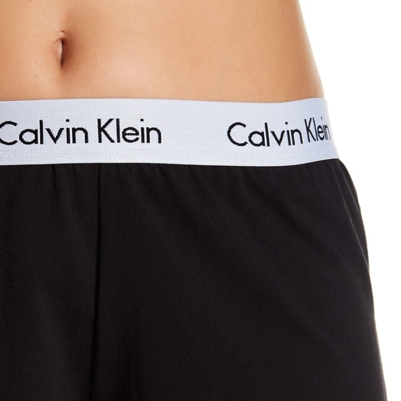 Calvin Klein Logo Women's Black Sleep 2 Piece Set - Picture 2 of 5